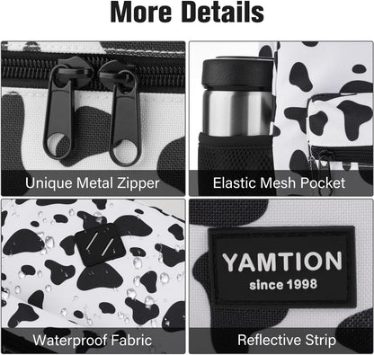 Unisex School Backpack,Classic Casual Bookbag Adults and Teens Schoolbag with USB Port for High School College Office Work Travel