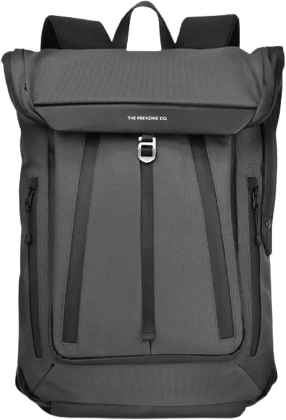The Frenchie Co. - Work/Travel Speed Backpack - Expandable 23 to 30 liters - Anti-theft magnetic closure - Ballistic nylon with padded laptop compartment and minimalist professional design