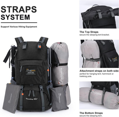 MOUNTAINTOP 40L Hiking Backpack Lightweight Travel Backpack for Men&Women Outdoor Camping Backpacking