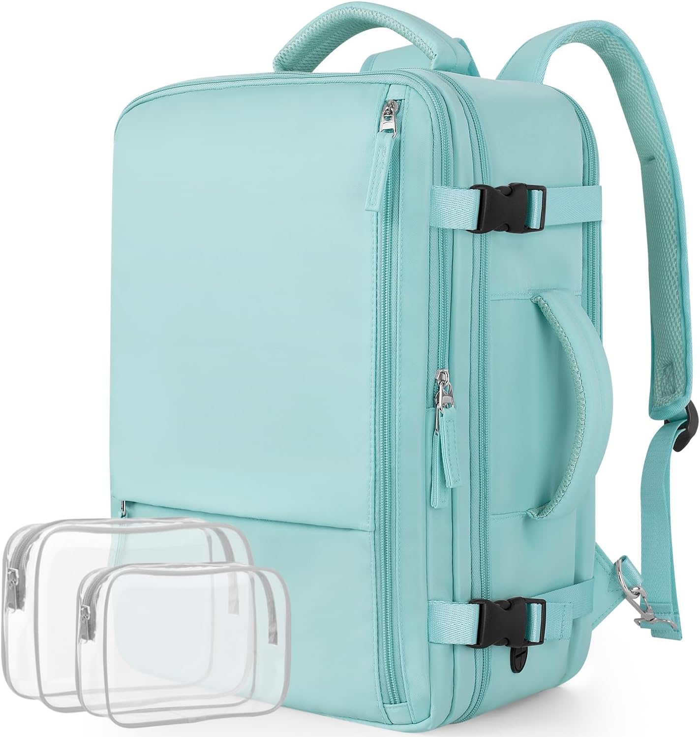 Travel Backpack for Women, Large Carry On Backpack for Travel, Waterproof Backpack Personal Item, Backpack for Women, laptop backpack 17.3 inch, College Bag Casual Daypack, Mint Green