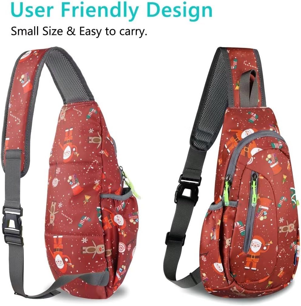 TITECOUGO Small Sling Bag, Lightweight Crossbody Backpack for Men Women, Shoulder Bag for Sports and Outdoor