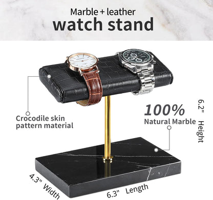 LYS&LYX Watch stand watch display stand watch holder watch Handcrafted watch holder (2--black/glod/croco)
