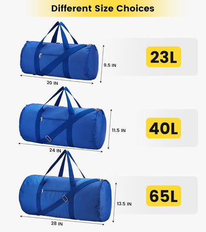 Vorspack Duffel Bag 20-24-28 Inches Foldable Gym Bag for Men Women Duffle Bag Lightweight with Inner Pocket for Travel Sports
