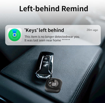 Air Tracker Tags-2 Pack, 5.3 Bluetooth Tracker Work, 100dB Sound, Smart Tag with Keychain/Lanyard, Item Finder for Luggage/Key/Suitcase, Replaceable Battery, Black.White，with Apple Find My (iOS Only)