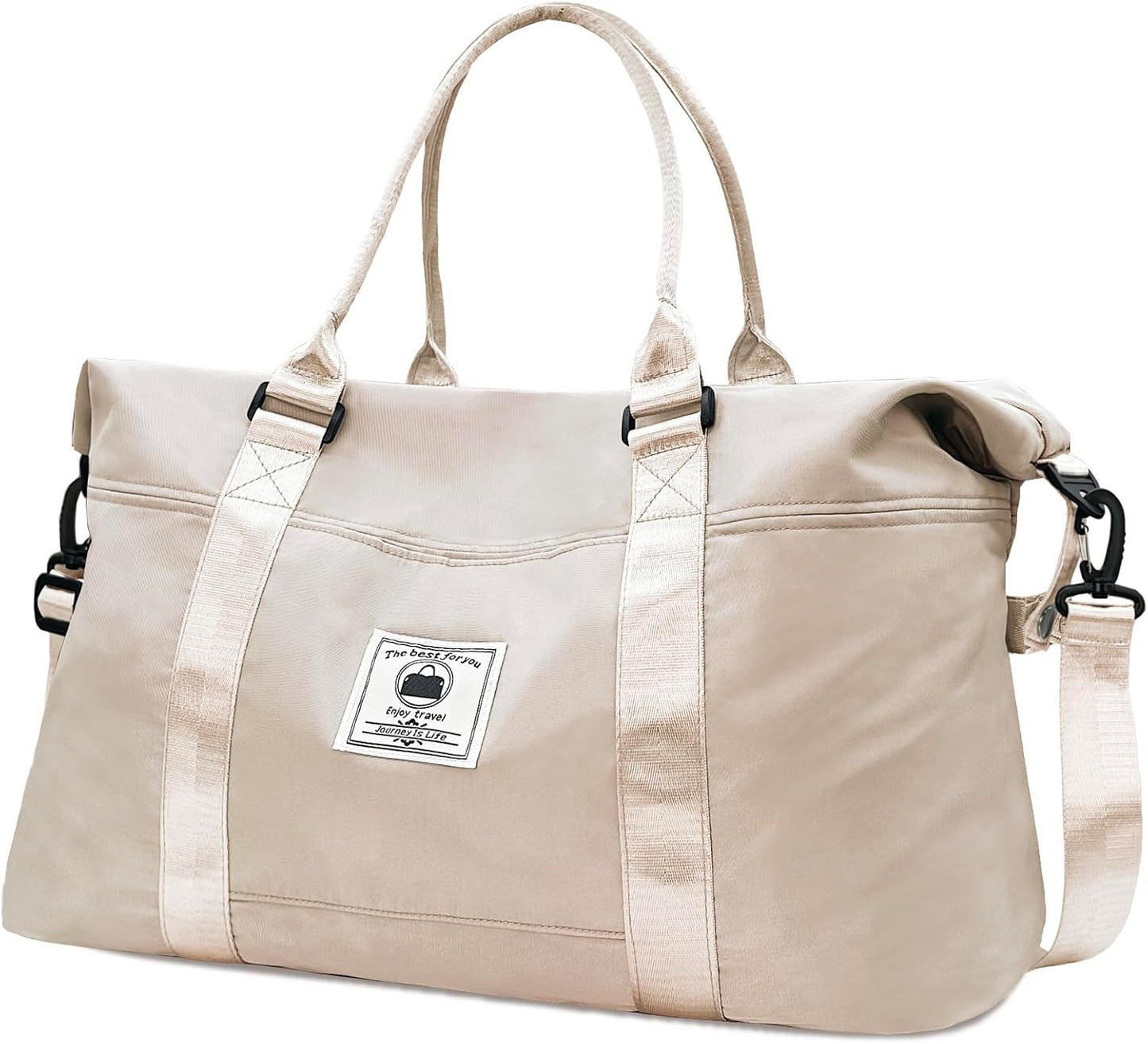 Travel Duffle Bag, Waterproof Sport Tote Gym Bag for Women Men, Overnight Weekender Carry On Bag with Wet Pocket