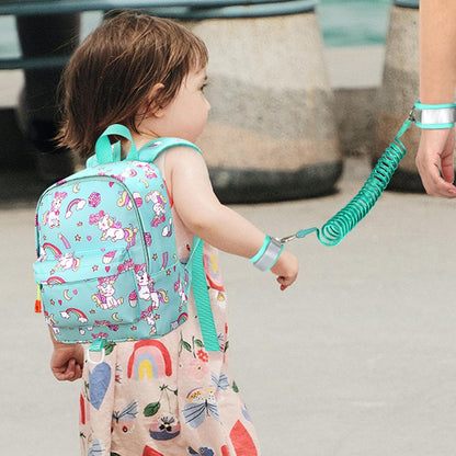 Accmor Toddler Backpack Leash, Cute Baby Backpacks with Anti Lost Wrist Link, Mini Kids Backpack Harness Leash for Outdoor Travel, Adorable Unicorn Backpack Tether Walking Harness for Girls 1-3