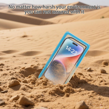 Waterproof Phone Pouch 7.5'',IPX8 Waterproof Floating Phone Case/Bag with Lanyard for Snorkeling with Unterwater Touch/Photo for iPhone 16/15/14/13 Pro Max Samsung Galaxy S25 Ultra-Blue