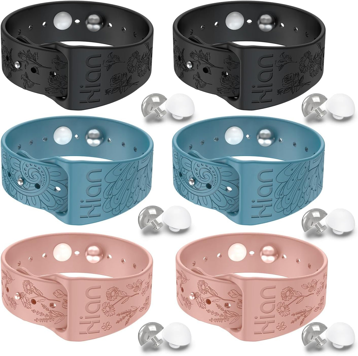 Motion Sickness Bracelets Sea Sickness Wristbands for Motion Sickness / Morning Sickness /Pregnancy Nausea Anti Nausea Wristband Acupressure Nausea Bands Motion Sickness Bands（3Pairs-Black+Bule+Pink）