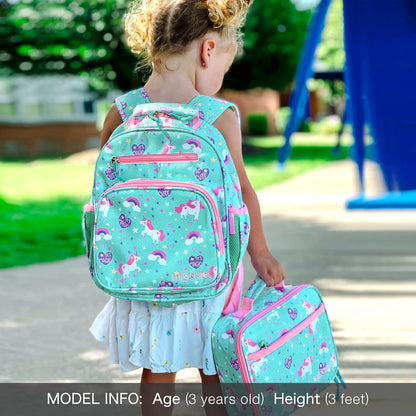 mibasies Toddler Backpack for Girls 2-4: Cute Kids Backpacks for Girls - Preschool Kindergarten Backpack - Magical Unicorn