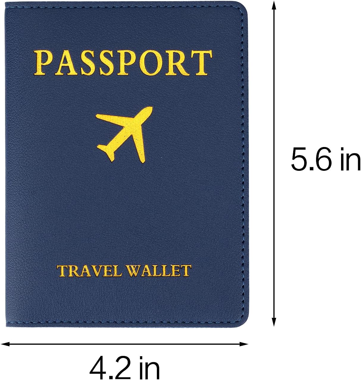 2 Pack Passport covers and Vaccine Card Holder PU Leather Passport Wallet Vaccine Case Protector Slot Travel Passport Wallets for Women & Men (Color 6)