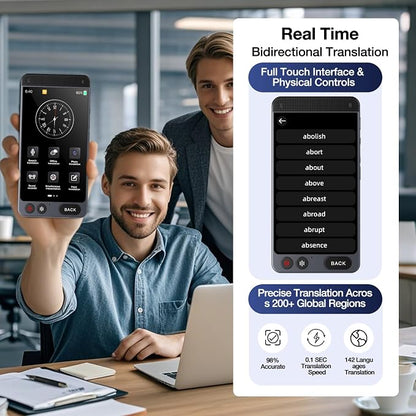 Offline Language Translator Device, No WiFi Needed Instant Translator, 142 - Image 5