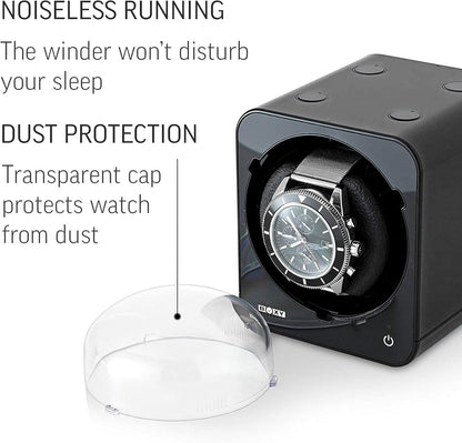 Watch Winder for Automatic Watch with Vertical Rotor Stop (with AC Adapter)