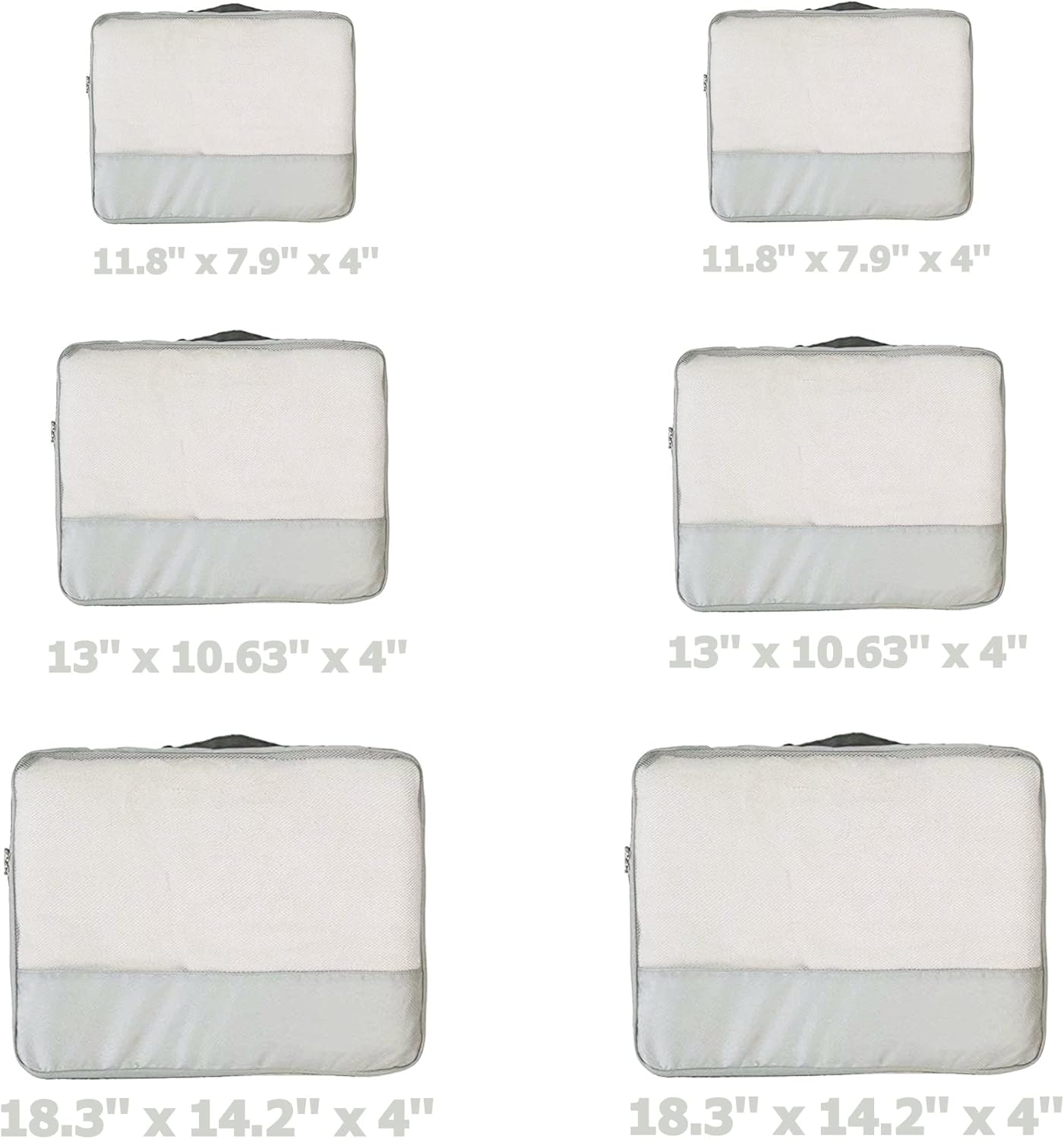 DoubleTrip Packing Cubes for Suitcases Carry on Luggage Organizer 6 Set Travel Accessories Lightweight Storage Bag Space Saver Clothes Pouch Large