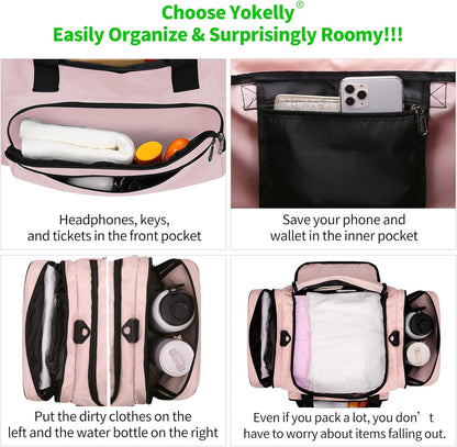 Sports Duffel Bag 20 inch for Travel Gym - Pink