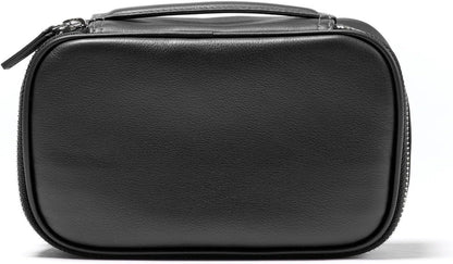 Leatherology Black Onyx Leatherology Small Travel Organizer - Zipped mesh storage pocket, elastic loops for organization, compact travel size