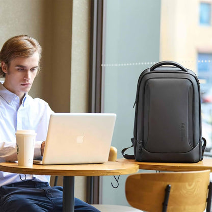 hk Laptop Backpack for Men with USB Charging Port for Business Work College Travel (Dark Grey, 17.3 inch)