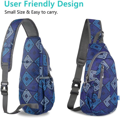 TITECOUGO Small Sling Bag, Lightweight Crossbody Backpack for Men Women, Shoulder Bag for Sports and Outdoor