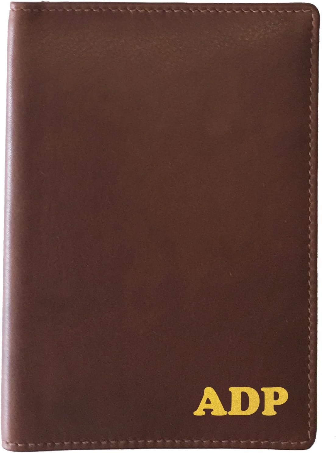 Personalized Monogrammed Toffee Leather RFID Passport Wallet