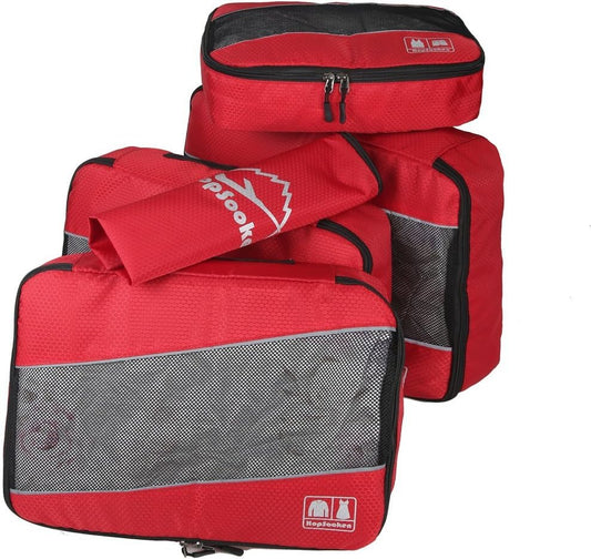 5 Set Packing Cubes for Travel Large Suitcase Luggage Organizer Bags Travel Accessories Vacation 4 Cubes 1 Laundry Pouch Bag