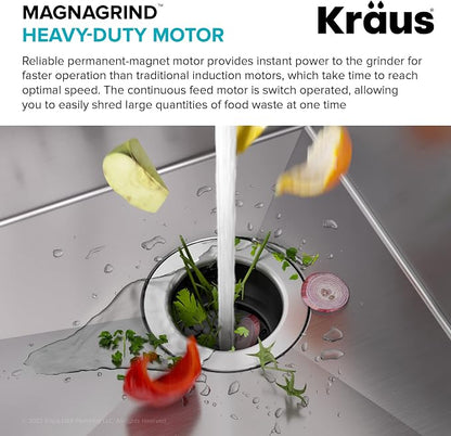 Kraus KGUW2-33MB-100-100, Bellucci Workstation 32 in. Undermount Granite - Image 8