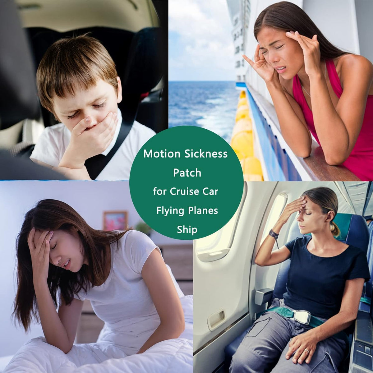 Motion Sickness Patches for Car and Boat Rides, Ships, Cruise and Airplane & Other Forms of Transport - Travel Essentials, for Adults and Kids (36 Count)