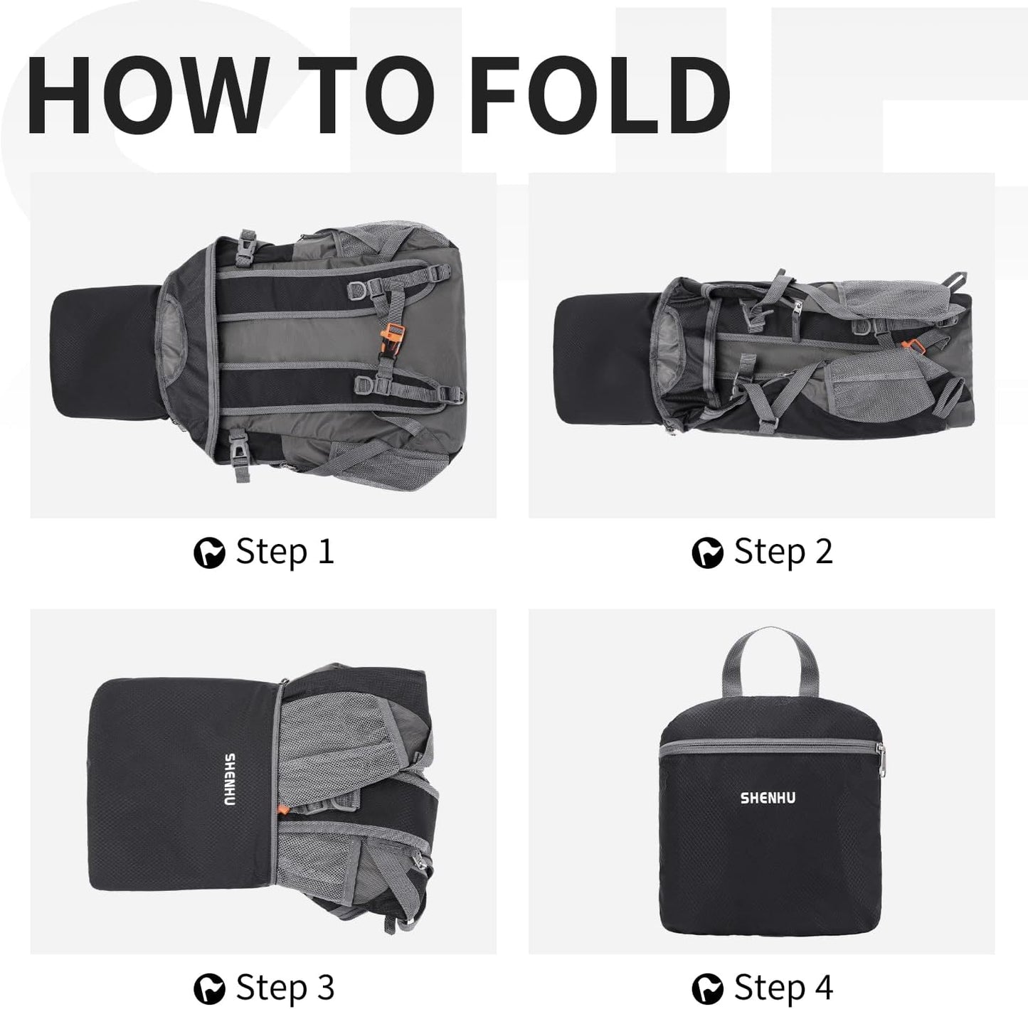 40L Hiking Backpack Lightweight Daypack Waterproof Travel Camping Backpack for Men Women Sport Packable