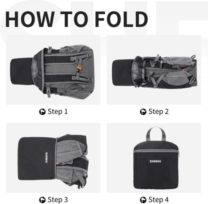 40L Hiking Backpack Lightweight Daypack Waterproof Travel Camping Backpack for Men Women Sport Packable