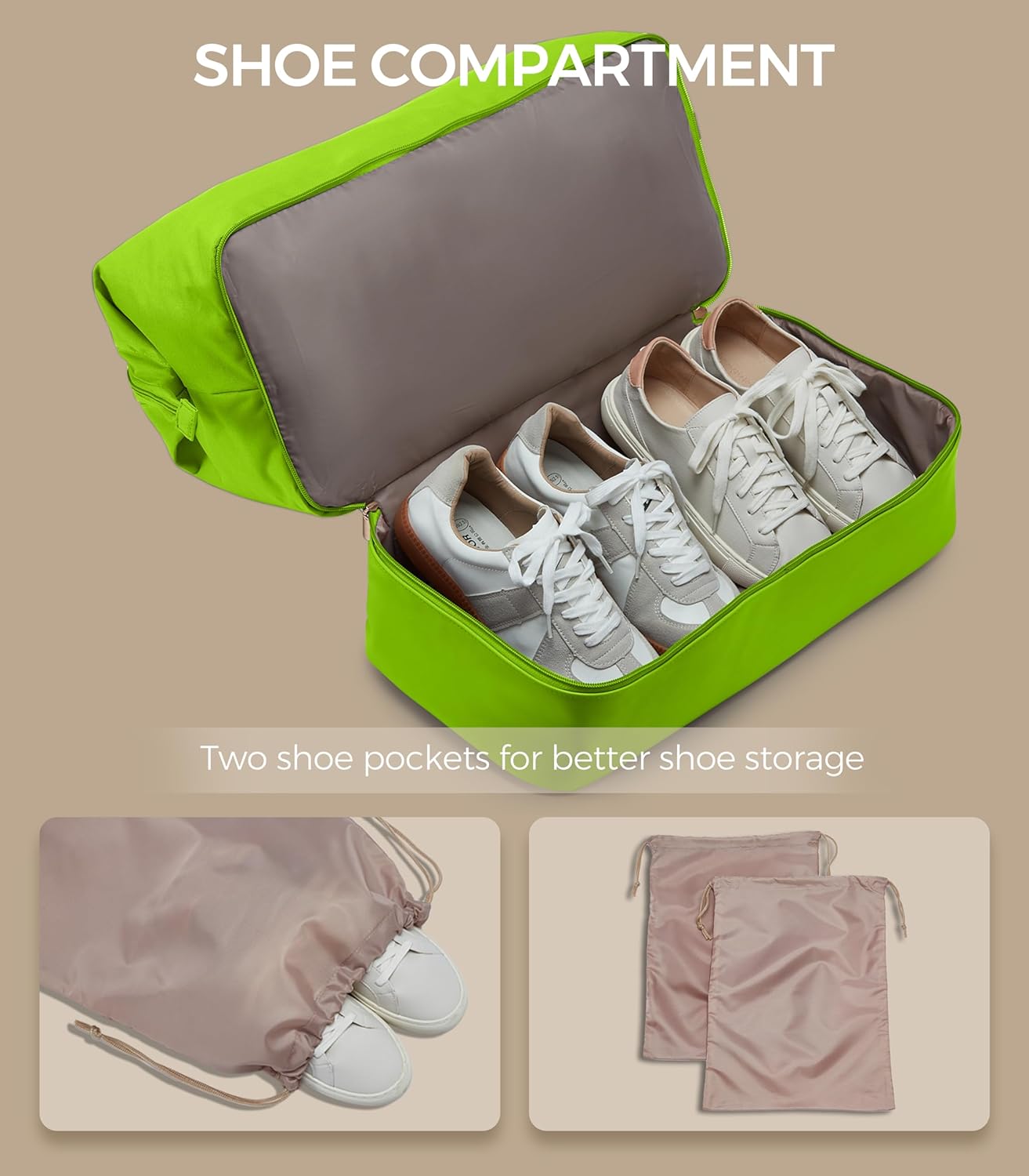 Weekender Bags for Women, Large Travel Duffel Bag with Shoes Compartment, Carry On Overnight Tote Bags with Toiletry Bags, Hospital Bags for Labor and Delivery