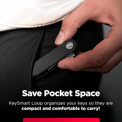 KeySmart Keychain Key Holder - Compact Key Organizer for Key Chain, EDC Key Chains, Key Ring Keychains