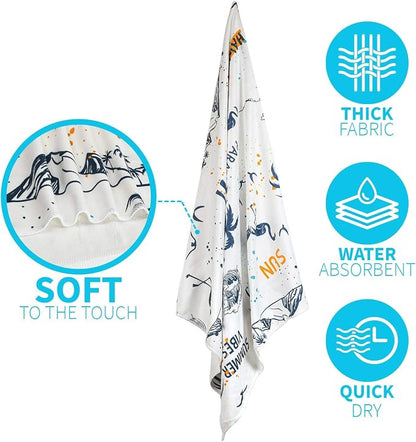 Beach Bag Spacious Shoulder Tote Travel & Gym Bag w/Multiple Pockets & Strong - Image 4