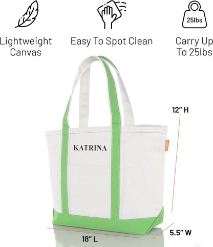 CB STATION Medium Classic Canvas Tote Bag - Image 4