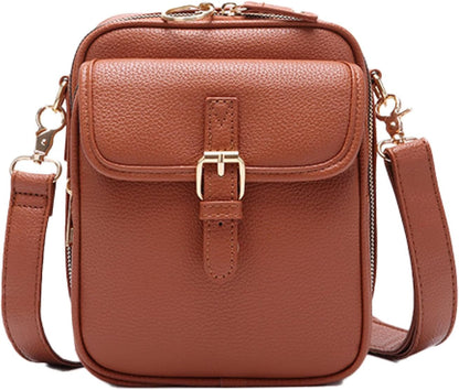 1060 Leather Crossbody Bags for Women Anti-Theft Vegan Purse with Card Slots, Travel Shoulder Bag, Waterproof Crossbody Purse