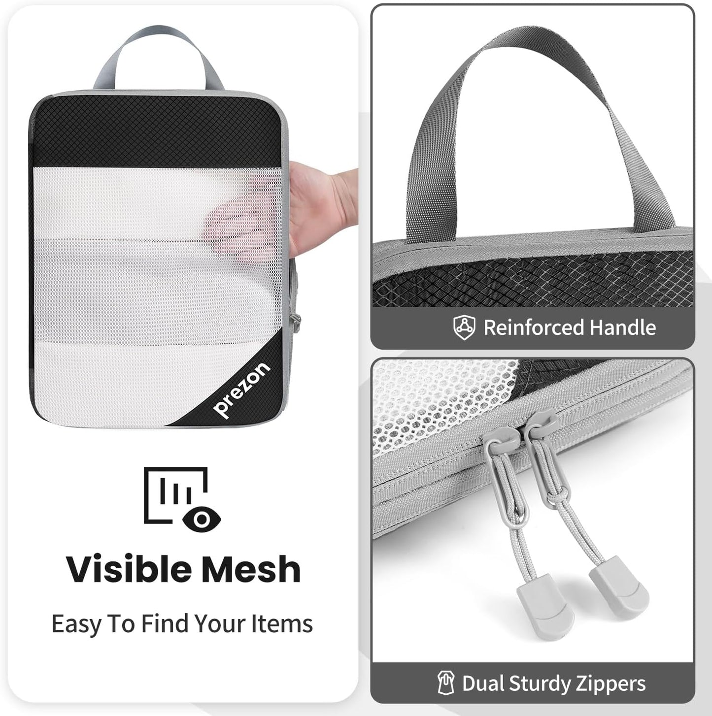 8 Set/6 Set/4 Set Compression Packing Cubes for Travel, Lightweight Vacation Travel Essentials, Travel Accessories for Suitcase Organizer Bags Set, Durable Luggage Organizer