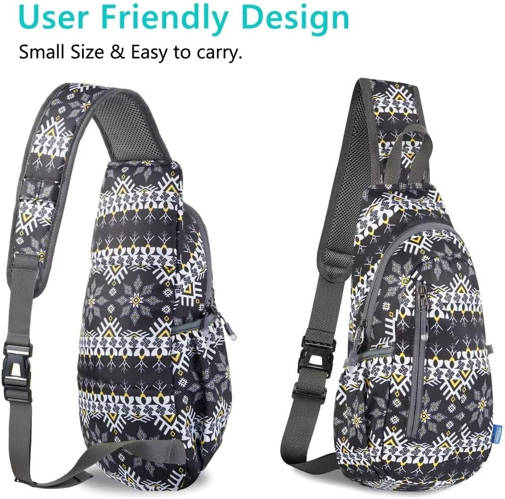 TITECOUGO Small Sling Bag, Lightweight Crossbody Backpack for Men Women, Shoulder Bag for Sports and Outdoor