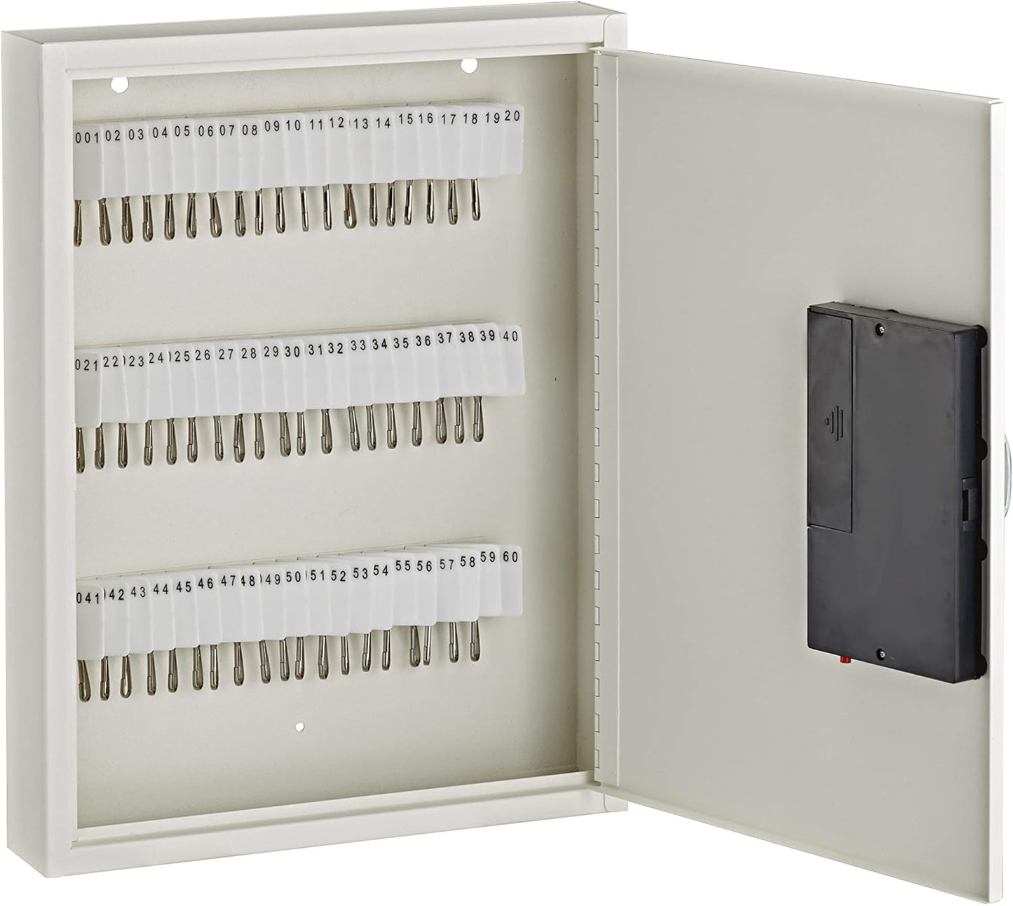 Adiroffice Key Holder Wall Mount - 60 Keys Lock Box with Code, Key Cabinet Wall Mount, Valet Parking Key Box, Car Dealer Key Cabinet - Space Saving Locking Key Box Wall Mount with Digital Lock