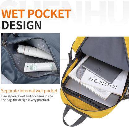 40L Hiking Backpack Lightweight Daypack Waterproof Travel Camping Backpack for Men Women Sport Packable