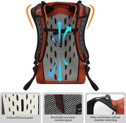Hiking Hydration Backpack with 3l Water Bladder for Women and Men 25L Water Backpack for Hiking, Cycling, Climbing, Camping