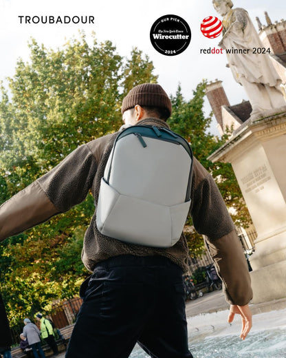 Troubadour Apex Backpack 3.0-25L Premium Laptop Backpack - Ergonomic & Water Resistant - Designed for Work and Travel - Green Smoke & Obsidian Green