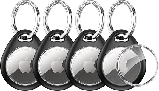 UNBREAKcable Holder for Apple AirTag 4 Pack Protective Case Waterproof TPU Shell by UNBREAKcable