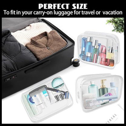 16 Pack Waterproof Cosmetic Bag TSA Approved Toiletry Bag, Portable Travel Pouch - Image 8