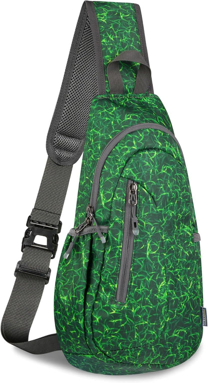 TITECOUGO Small Sling Bag, Lightweight Crossbody Backpack for Men Women, Shoulder Bag for Sports and Outdoor