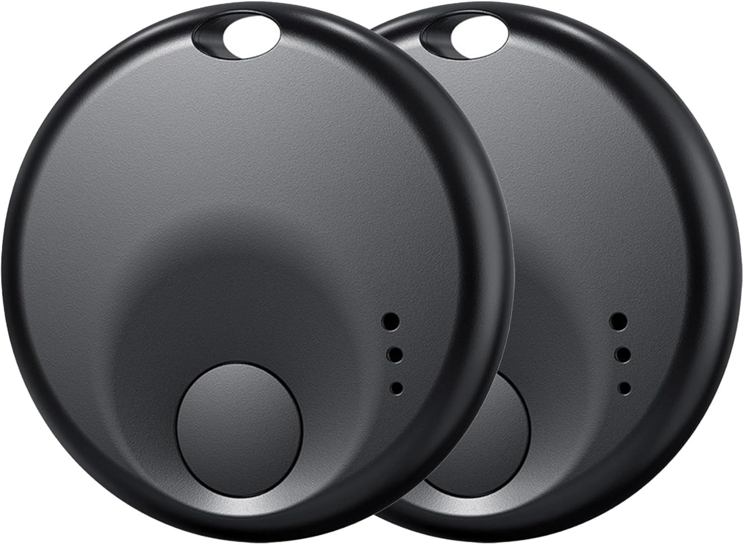 Premium Tracker Tag - Smart Bluetooth Tracker, Works with Apple Find My APP (iOS Only, Not for Android), Smart Tag Keys Finder & Item Locator for Keys, Luggage, Pets & Wallet (2 Pack Black)