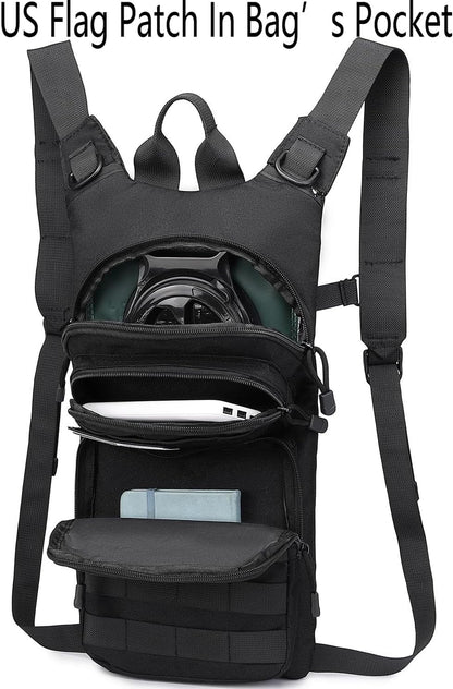 ATBP Insulated Water Hydration Pack Bag with 3L TPU Bladder Tactical Molle Hydration Backpack for Hiking Cycling Running