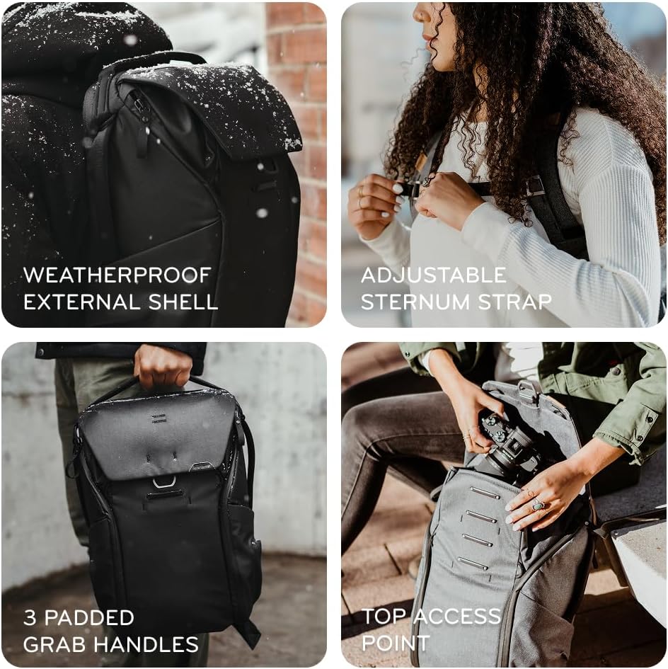 Peak Design Everyday Backpack V3 20L, Kelp, MagLatch Top, Dual Side Access, FlexFold Dividers, Fits 15" Laptop, For Camera Carry, Daily Commutes or Travel, Versatile Backpack for Men and Women