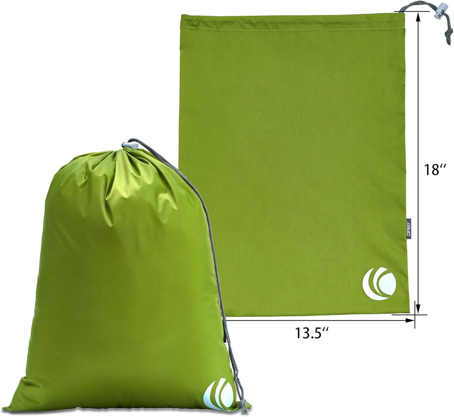 Cipway - 5 Set Compression Packing Cubes for Travel, Ultralight Packing Organizers for Luggage Suitcase & Backpack (Green), L