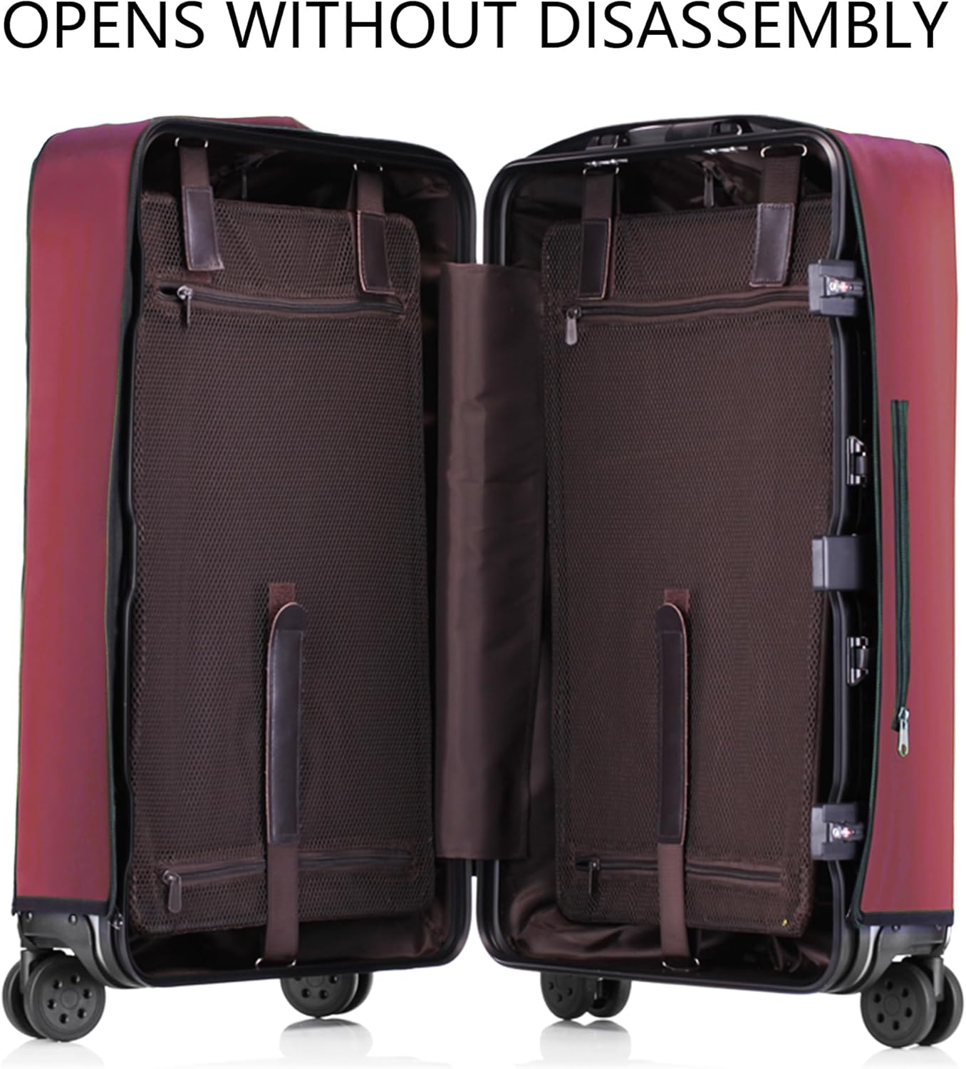Transparent PVC Suitcase Cover, No Disassembly Required Clear Luggage Protector Suitcase Cover