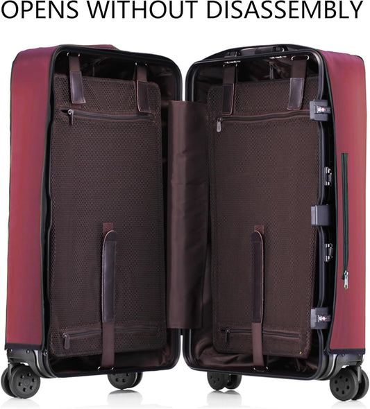 Transparent PVC Suitcase Cover, No Disassembly Required Clear Luggage Protector Suitcase Cover