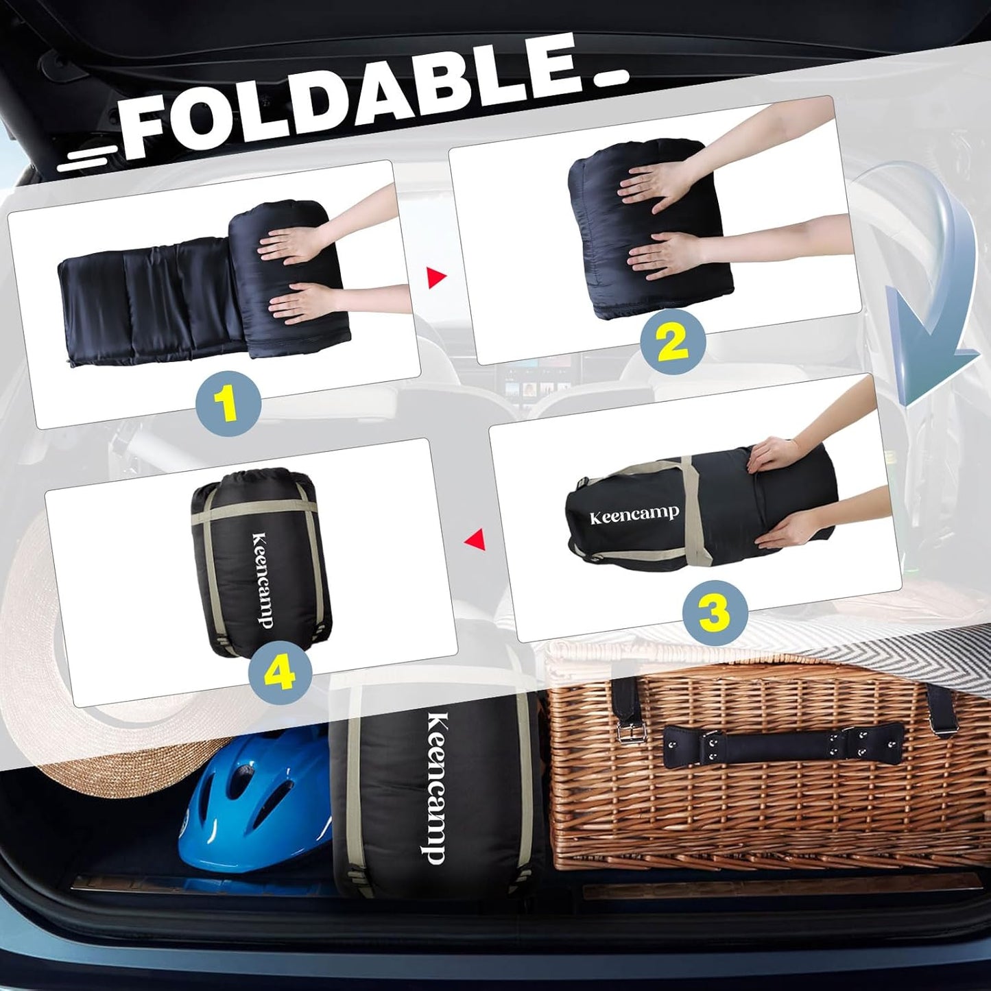 0 Degree Sleeping Bag Cotton Flannel Winter Cold Weather for Adults XXL Sleeping Bag 4 Season Big and Tall with Pillow Compression Sack