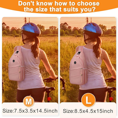 Crossbody Bags for Women Men Trendy Sling Bag Bakpack Casual Chest Bag with Convertible Shoulder Strap