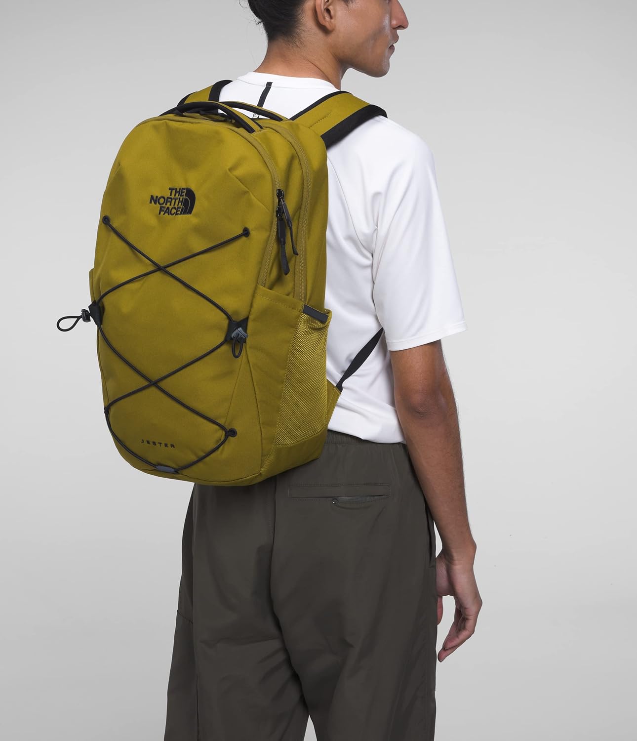 The North Face Jester Everyday Laptop Backpack, Sulphur Moss/TNF Black, One Size